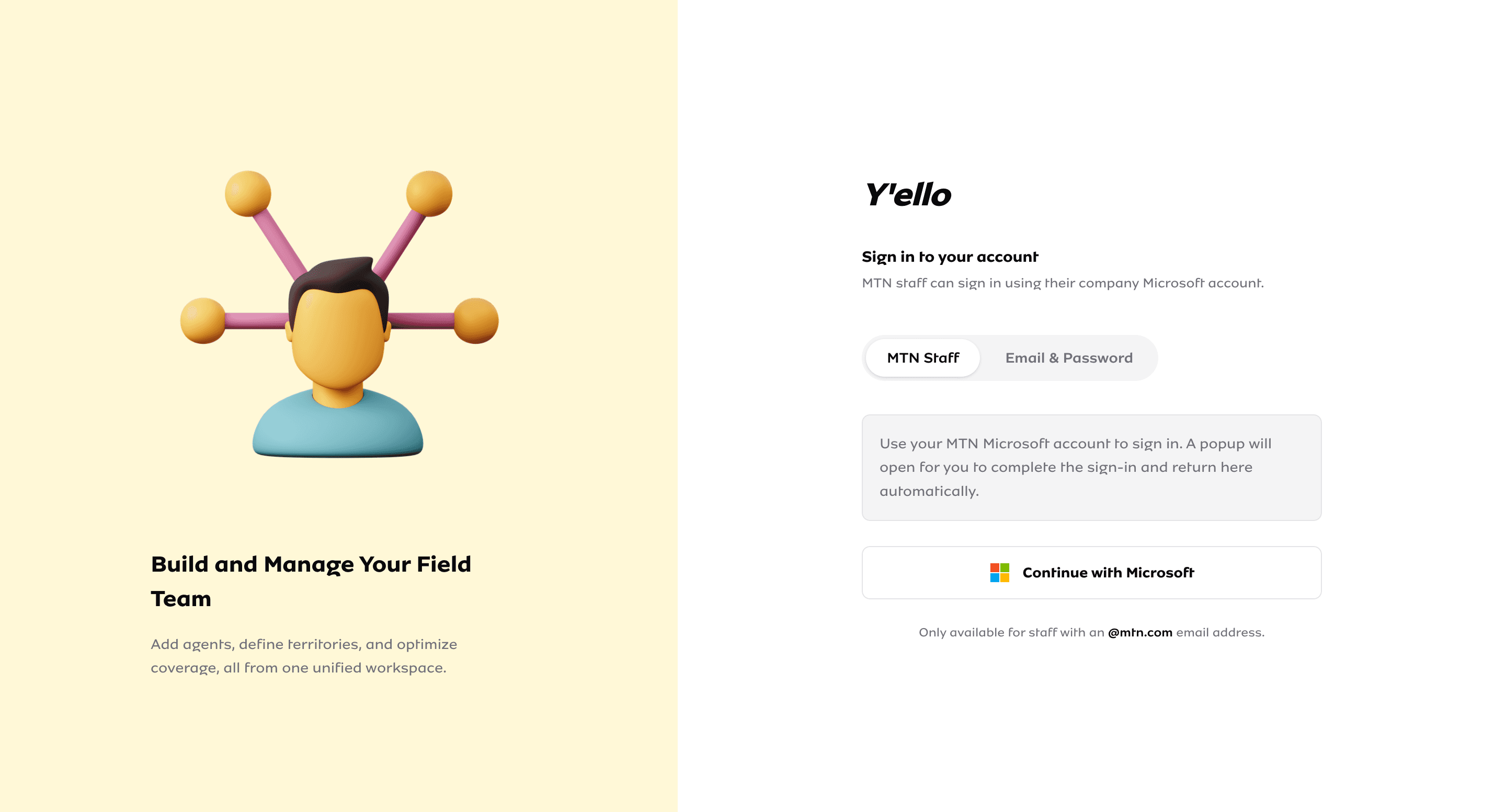 MTN FBB Sales Platform project screenshot